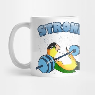 Stronk Black headed caique Fitness Parrot Workout Mug